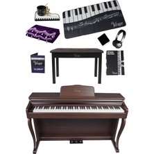 Vivace Piano VX-D1971RS Rosewood 88 Tuşlu Dijital Piyano Akustik Hissi ile Full Set