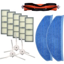 Parmis Philips Uyumlu Homerun 7000 Serisi Aqua XU7100 Robot Süpürge Ana Fırça,hepa Filtre, Yan Fırça, Paspas Bezi