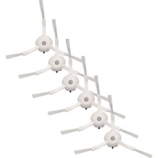 Parmis Roborock Uyumlu Q7 Max+ Robot Süpürge Yan Fırçası Beyaz 6 Adet