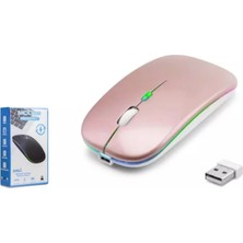 İlk El Grup ZR215 CBA100 Rgb Rose Gold Şarjlı Mouse Iegtgrs-34