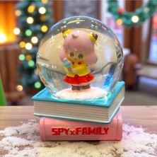 PremiumPort Sevimli Işıklı Orta Boy Kar Küresi, Sarı Elbiseli, Dekoratif, Hediye