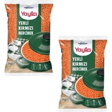 Yayla Yerli Kırmızı Mercimek 5 kg X2