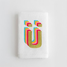 Ge Living Kişiye Özel Ü Harfi El Havlusu ( 1 Adet )