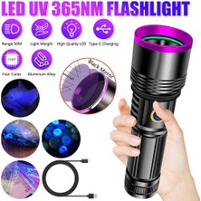 Nuveden F.b.ı F-365 Uv 20W Şarjlı 26650 Pilli Profesyonel El Feneri DIE-RSTG34