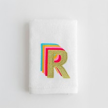 Kişiye Özel R Harfi El Havlusu ( 1 Adet )