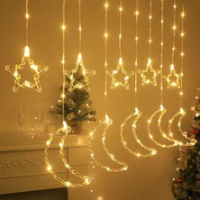 Nuveden Ay Yıldız Perde LED Mz-16-13 DIE-RSTG34