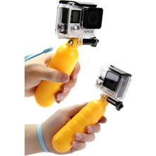 Munico Sörf Paraşüt Tüm Aksiyon Kameralarına Uygun Şamandıra El Go Pro Tutacak Ipli Suda Batmaz Elcik Sarı