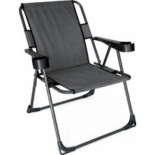 Walke Lux Katlanır Kamp Sandalyesi Antrasit