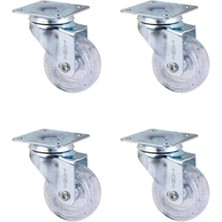 İlk El Grup Furç Tablalı Bilyalı Teker - 20X50 - Şeffaf HKS186 - 4 Adet Iegtgrs-34