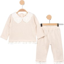 Myroka Kız Bebek 2'li Takım Krem