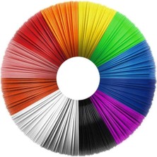 İlk El Grup 3D Kalem Yazıcı Için Filament 10 Renk Toplam 20 Metre Iegtgrs-34
