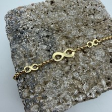 Mare Accessories Sonsuzluk Figürlü Gold Zincir Bileklik