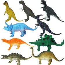 NessiWorld 0714 Dinozorların Dünyası Poşetli 9'lu Hayvan Oyun Seti