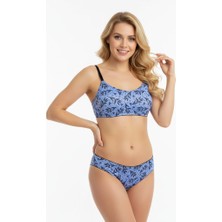 Bonbon Kadın Balensiz Desteksiz Scoop Bralet Sütyen ve Slip Külot 2'li Takım BB2256