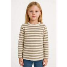 Buufuu Unisex Çocuk Tişört Uzun Kollu Pamuklu Üst