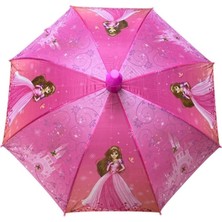 Marka Skybelt 66 cm Kılıflı Bardaklı Çocuk Şemsiyesi SKY-201-KUMRAL Prenses