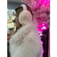 Mare Accessories Krem Peluş Kışlık Kulaklık