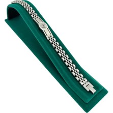 Sezgin Kutu ve Aksesuar Tekli Yatay S Bileklik ve Tesbih Standı Süet Yeşil