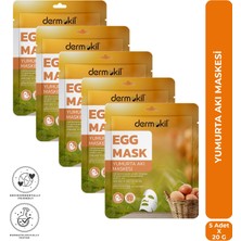 Dermokil Yumurta Kağıt Yüz Maskesi (Aknejenik ve Yağlı Ciltler Için) 20 G x 5 Adet