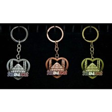 PremiumPort Kalp Figürlü Metal Anahtarlık, Zarif ve Şık Tasarım