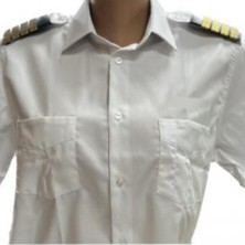 Pilot Gömlek Kısa Kollu %95 Pamuk %5 Lycra