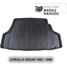 Elorcar Toyota Corolla Sedan 1993 - 1998 3D Bagaj Havuzu