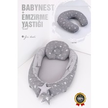 Umaybebek Babynest, Bebek Uyku Yatağı 0-2 Yaş + Emzirme Yastığı 60X60 cm