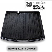 Elorcar Skoda Elroq 2025 - Sonrası 3D Bagaj Havuzu