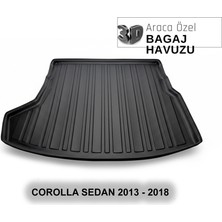 Elorcar Toyota Corolla Sedan 2013 - 2018 3D Bagaj Havuzu