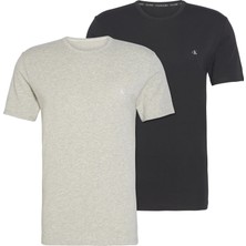 Calvin Klein Erkek Siyah Calvin Klein S/s Crew Neck 2pk Erkek Siyah T-Shirt