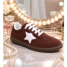 Klay Shoes Kadın Yıldız Detaylı Şık Rahat Sneaker Spor Ayakkabı