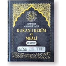 İrgit Store Rahle Boy Kuranı Kerim Türkçe Meali Kuşe Sıvama Siyah Renk