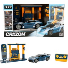Crazon Sesli ve Işıklı Benzin Istasyonlu Duman Püskürten Uzaktan Kumandalı Araba