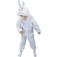 NessiWorld Çocuk Tavşan Kostümü Beyaz Renk 2-3 Yaş 80 cm