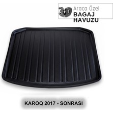 Elorcar Skoda Karoq 2017 - Sonrası 3D Bagaj Havuzu