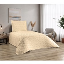 D'niss Home Zikzak Desenli 2 Parça Tek Kişilik Yatak Örtüsü