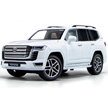 BNG STR Kutulu Koleksiyon 1 / 24 Ölçek Toyota Land Cruiser Beyaz Metal Araba