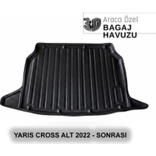 Elorcar Toyota Yarıs Cross Alt 2022 - Sonrası 3D Bagaj Havuzu