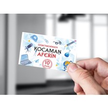 Hsn Öğretmeninden Kocaman Tebrik Kartı 50 Adet 5x8 cm