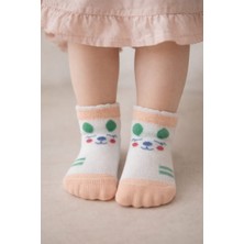Gigi Giyim Kedi Desenli Kız Çocuk Patik Çorap