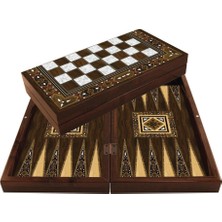 NessiWorld 1021774 Star Antik Mozaik Sedef Tavla Takımı