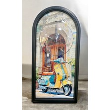 Sedosh Home Vision Motosikletli Plastik Duvar Saati Sessiz Mekanizma 35X70 cm