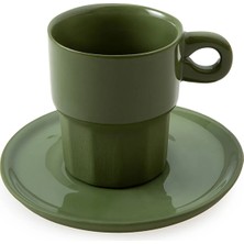 Jumbo Golf Line Yeşil Suki Espresso Kahve Fincanı