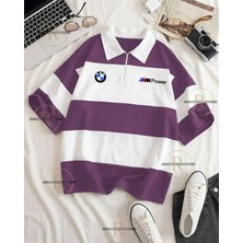 Risil-Nu Company Bmw Baskılı Çok Parçalı Vortex Kumaş Fermuarlı Polo Yaka  T-Shirt