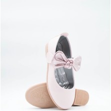 Sy Store Kız Çocuk Kumaş Fiyonklu Babet Ayakkabı