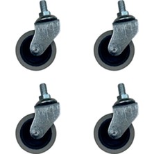 Vice Avm Furç Vidalı Bilyalı Teker - 20X50 - Gri HKS178 - 4 Adet Tg-V 12347