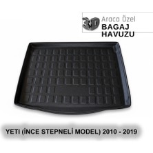 Elorcar Skoda Yetı (Ince Stepneli Model) 2010 - 2019 3D Bagaj Havuzu