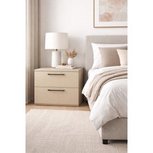 Alteks Dekor Modern 2 Çekmeceli Komodin – Minimal Tasarım, Yatak Odası Komidini