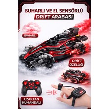 Yıldırım Oyuncak Uzaktan Kumandalı Bilek Sensörlü Buhar Atabilen LED Işıklı Drift Atabilen Çok Yönlü Yarış Arabası