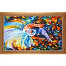 Giyense Altın Çerçeveli Paspartulu Manzara Tablo N1025